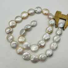 Load image into Gallery viewer, Amazing Natural Multi-Hue FW Coin Pearl Strand 104757B