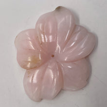 Load image into Gallery viewer, Pink Peruvian Opal Carved 34cts Flower Pendant Bead | 35x32x4mm | Pink | 1 Bead|