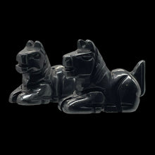 Load image into Gallery viewer, Carved Hematite Stone Horse Colt Pony Beads | 20x15x9mm | Black