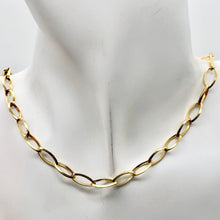 Load image into Gallery viewer, Perfect 22K Vermeil Open Link Chain 6 inches | Gold over Sterling Silver |