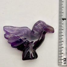 Load image into Gallery viewer, Lovely Hand Carved Amethyst Dove Figurine Worry Stone