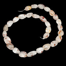 Load image into Gallery viewer, Lodalite Nugget Bead Strand | 15x12x10 to 15x11x9mm | Clear/Gold | 26 Bead(s) |