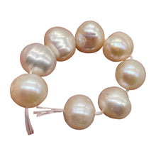 Load image into Gallery viewer, Natural Rich Cream Pink Fresh Water Pearl Parcel | 9 to 10mm | 8 Pearls |