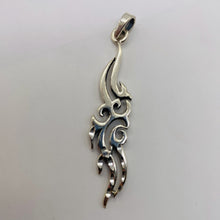 Load image into Gallery viewer, Celtic Brite Cut Sterling Silver Floral Charm | 2 1/4" Long | Silver | 1 Charm |