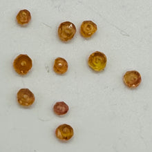 Load image into Gallery viewer, Sapphire AAA Faceted Round Bead Parcel | 3x2 to 2x1mm | Pink | 10 Beads |