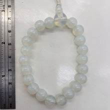 Load image into Gallery viewer, Opalized Glass 7&quot; Strand Round Beads | 8mm | Opalized White | 21 Beads |
