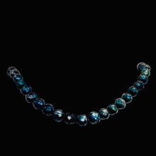 Load image into Gallery viewer, Faceted Fresh Water Pearl Round 16" Strand | 7mm | Iridescent Blue | 52 Pearls|