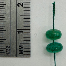 Load image into Gallery viewer, Emerald AAA Gemstone Rondelle Beads | 4x3mm | Green | 2 Beads |