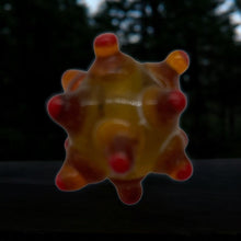 Load image into Gallery viewer, 1 Huge 25x16mm Lampwork Glass Nubby Roundel Bead 7564