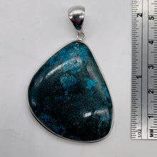Load image into Gallery viewer, Natural Chrysocolla Sterling Silver Pendant | Blue, Dark Green | 2" Long |