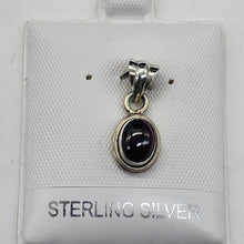 Load image into Gallery viewer, Garnet Sterling Silver Drop Pendant | 3/4" Long | Red | 1 Pendant |