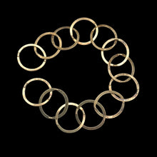 Load image into Gallery viewer, 22K Vermeil 13mm Circle Chain 6 inches | 13mm | 3.3g | Gold | Circle | 13 Links|