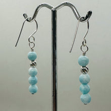 Load image into Gallery viewer, Natural Hemimorphite Sterling Silver Earrings | 1 1/2" Long | Blue | 1 Pair |