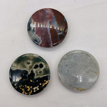 Load image into Gallery viewer, Green White Gray Pink Ocean Jasper Pendant Beads| 36mm | 3 beads |