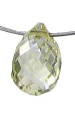 Load image into Gallery viewer, Natural Canary Diamond 4.25x3mm Briolette Bead .27cts 6111