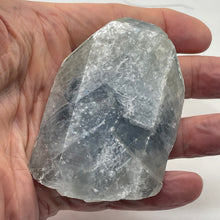 Load image into Gallery viewer, Celestine Cut Slab 256g Collectors Crystal Specimen | 3x2 1/4x1" | Blue White |