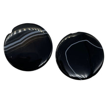 Load image into Gallery viewer, 1 Sardonyx Agate 40mm Coin Briolette Bead 8578