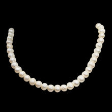 Load image into Gallery viewer, Round Fresh Water Wedding Pearls 16" Strand | 7mm | Glowing White | 56 Pearls |