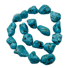 Load image into Gallery viewer, Turquoise Howlite 31x18 to 14x16mm Bead Strand 110171A