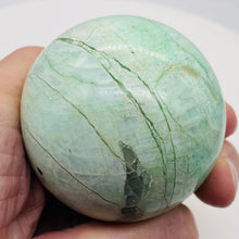 Load image into Gallery viewer, Lemon Chrysoprase Crystal 372g Sphere | 2 7/16" | Yellow | 1 Collector's Item |