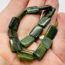 Load image into Gallery viewer, Glory Nephrite Jade Rectangle Bead Strand 109375
