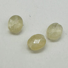 Load image into Gallery viewer, Three Yellow Calcite Facteted Oval Beads 004571