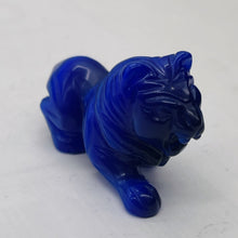 Load image into Gallery viewer, Crouching Lion Opalized Glass Lion | 1 Figurine | | 50x28x17mm | Blue