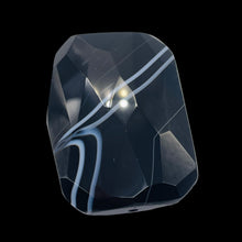 Load image into Gallery viewer, Onyx Flat Faceted Rectangular Pendant Bead | 50x48x14mm | Black White | 1 Bead |