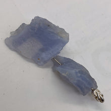 Load image into Gallery viewer, Blue Chalcedony 16g Druzy Nugget Beads| 27x25x13 to 27x25x13mm | Blue | 2 Beads|