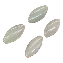 Load image into Gallery viewer, Burmese Jade Oval Marquise Cut Beads| 19x11x7 to 23x12x7mm| Pale Green| 4 Beads|