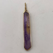 Load image into Gallery viewer, Ametrine Yellow Gold Wire Wrap Rectangle Point | 3" Long | Purple Gold |