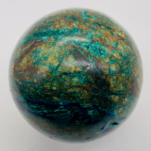 Load image into Gallery viewer, Azurite Chrysocolla Scrying Sphere | 2" | 190g | Green Blue Tan | 1 Sphere |