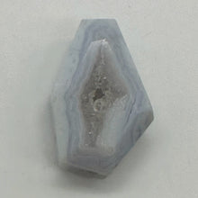 Load image into Gallery viewer, Chalcedony Druzy 30ct Designer Cut Pendant Bead| 29x17x10| Blue|1 Pendant Bead |