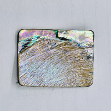 Load image into Gallery viewer, Rainbow Blue Abalone Rectangle Pendant Bead