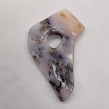 Load image into Gallery viewer, Peruvian Opal 27g Abstract Cut | 66x45x8mm | White. Gray, Pink | 1 Pendant Bead|