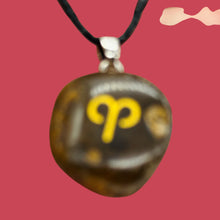 Load image into Gallery viewer, Zodiac Aries Tiger Eye Stone Oval Pendant | 1 1/2" Long | Bronze | 1 Pendant |