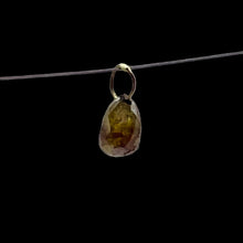 Load image into Gallery viewer, Champagne Diamond Faceted .51ct Briolette Bead | 5.3mm | Green tint | 1 Bead |