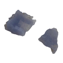 Load image into Gallery viewer, Blue Chalcedony 16g Druzy Nugget Beads| 27x25x13 to 27x25x13mm | Blue | 2 Beads|