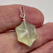 Load image into Gallery viewer, Jade Star Sterling Silver Pendant | Minty Green | 1 1/4" Long | 1 Pendant |