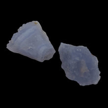 Load image into Gallery viewer, Blue Chalcedony 14g Druzy Nugget Beads | 22x22x16mm | Blue | 2 Beads |
