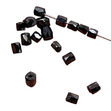 Load image into Gallery viewer, Natural Black Diamond 1.1cts Scissor Cut Cube Beads | 1x1mm to 2x1mm | 16 Beads|