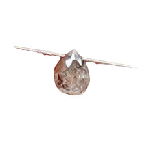 Load image into Gallery viewer, Champagne Diamond Faceted .26ct Brio;ette | 3x3mm | White tint | 1 Bead