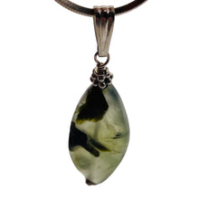 Load image into Gallery viewer, Tourmalinated Quartz Sterling Silver Pendant | 1 3/4" Long | Clear Green Black |
