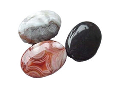 Load image into Gallery viewer, 3 Premium Crazy Lace Agate Oval Focal Beads 4581
