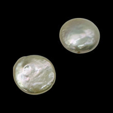 Load image into Gallery viewer, 2 Exquisite 11.5mm Creamy White FW Coin Pearls 4756
