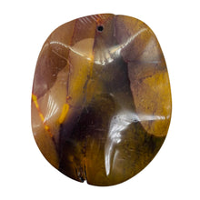 Load image into Gallery viewer, Australian Mookaite Oval Pendant Bead | 50x40x6mm | Orange Tan | 1 Bead |