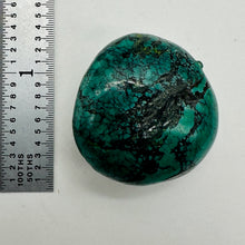 Load image into Gallery viewer, Turquoise Natural Focal 21g Nugget Bead | 29x29x19mm | Blue, Black | 1 Bead |