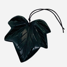 Load image into Gallery viewer, Jasper Carved Pendant Leaf Bead | 50x50x9mm | Dark Green | 1 Bead |