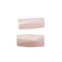 Load image into Gallery viewer, 2 Mangano Pink Calcite Faceted Tube Beads | AAA Quality | 20x10mm | 2 Beads
