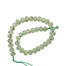 Load image into Gallery viewer, Rare Gemmy Prehnite Faceted Half-Strand | 6x5 or 4mm | Green | Roundel | 36 bds|